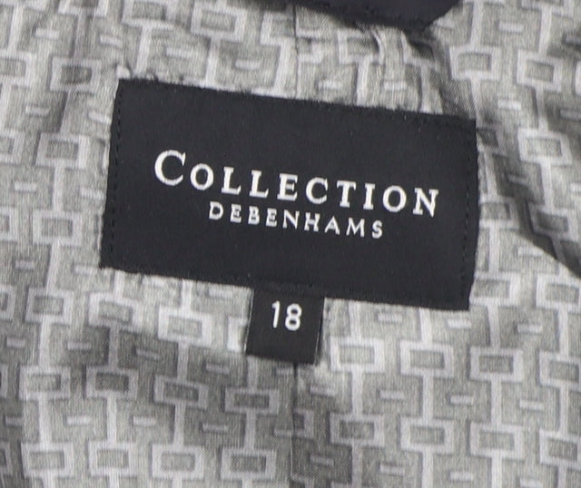 Debenhams Women's Black Blazer, Size 18, Regular Fit
