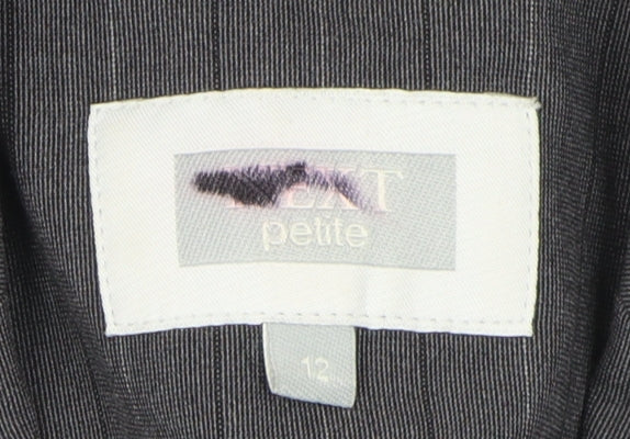 Next Petite Grey Pinstripe Blazer, Women's Size 12