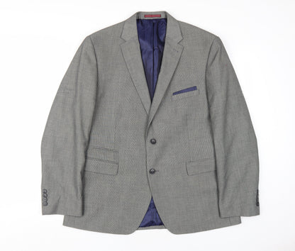 Mens UK Size 44 Burton Regular Grey Suit Jacket
