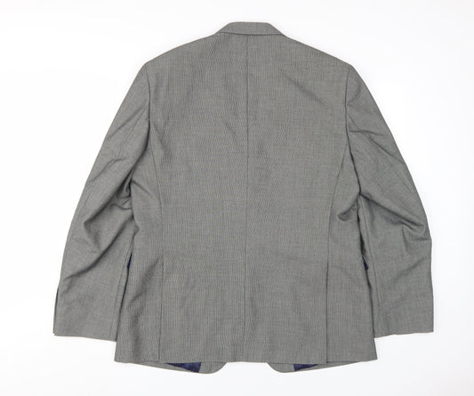 Mens UK Size 44 Burton Regular Grey Suit Jacket