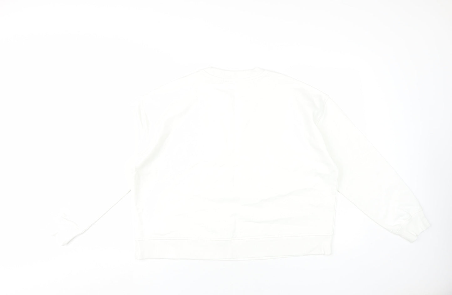Womens UK Size L Marks and Spencer White Pullover Sweatshirt