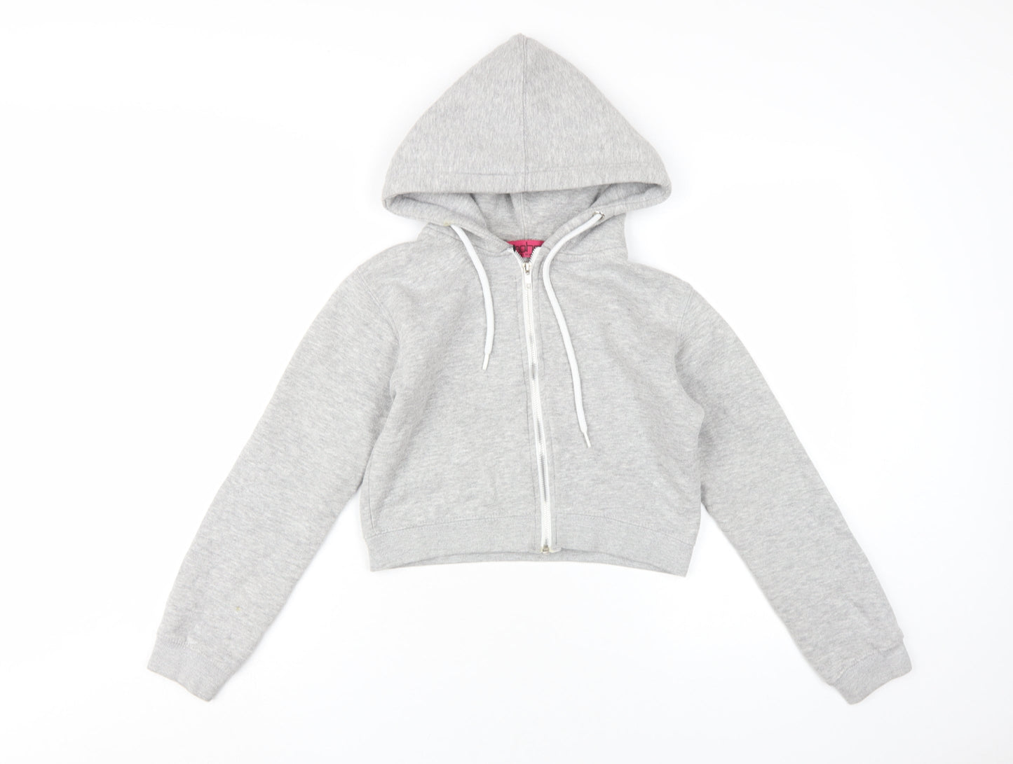 Boohoo Women's Grey Full Zip Hoodie XS