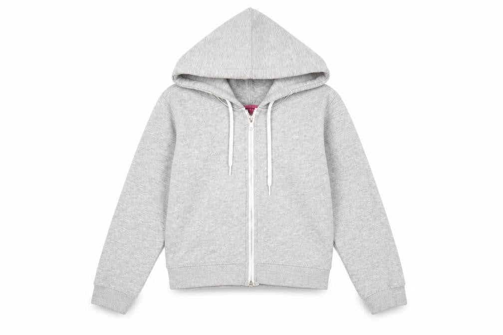 Womens UK Size XS Boohoo Grey Full Zip Hoodie