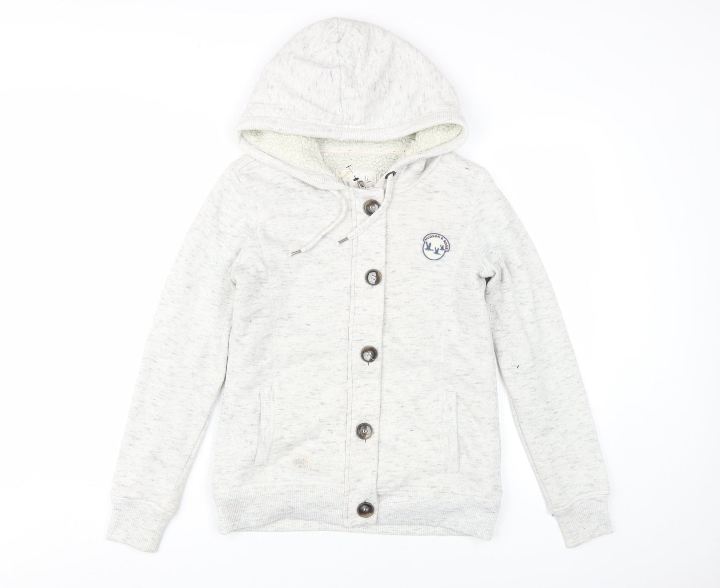 New Look Women's Ivory Hooded Cardigan, Size 8