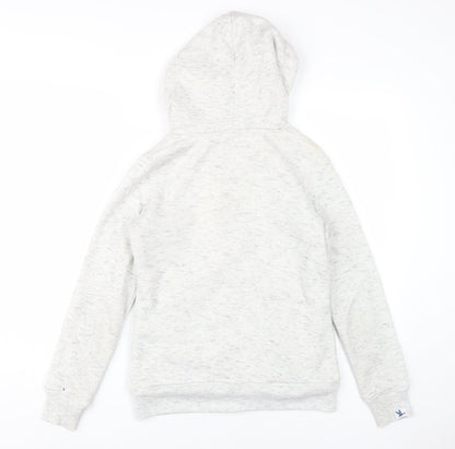 New Look Women's Ivory Hooded Cardigan, Size 8