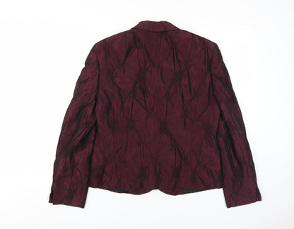 Womens UK Size 12 Basler Purple Basic Jacket