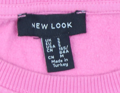 New Look Women's Pink Pullover Sweatshirt S