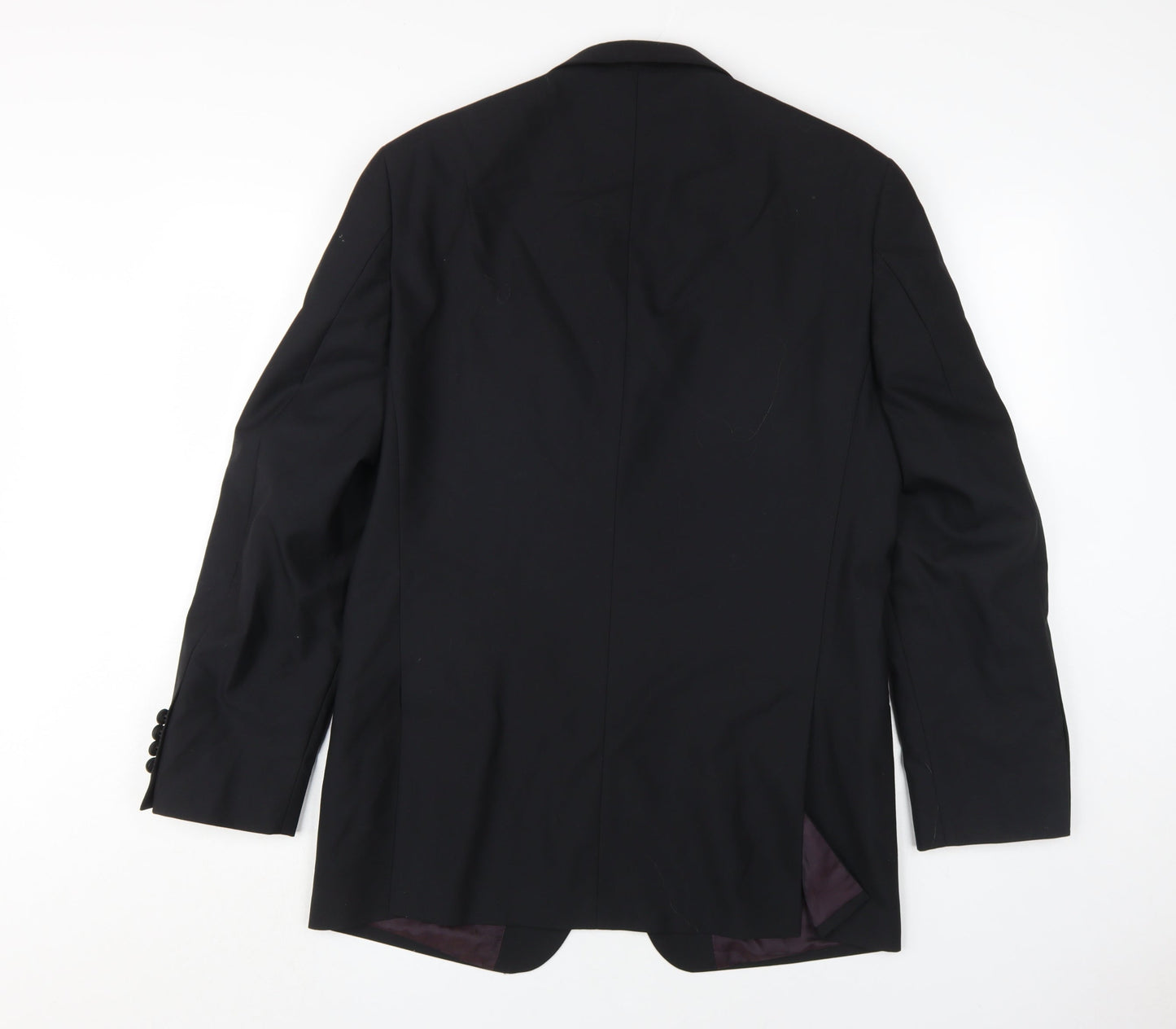 Mens UK Size 40 Marks and Spencer Regular Black Suit Tuxedo