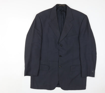 Mens UK Size 40 Marks and Spencer Regular Blue Suit Jacket