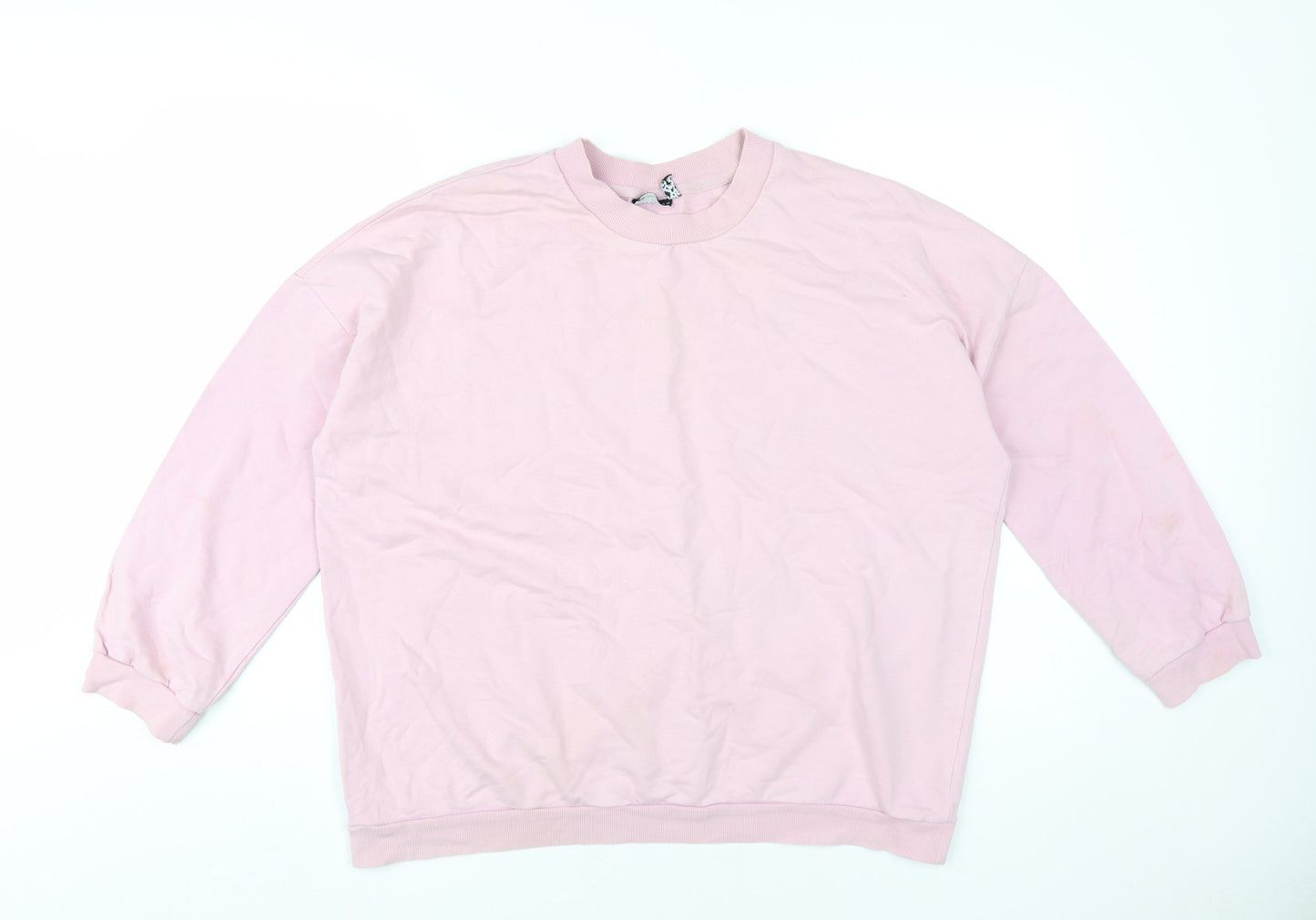 Womens UK Size M ASOS DESIGN Pink Pullover Sweatshirt