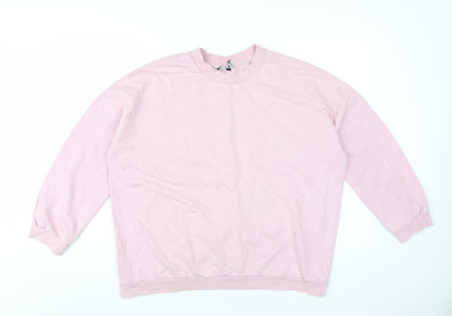 Womens UK Size M ASOS DESIGN Pink Pullover Sweatshirt