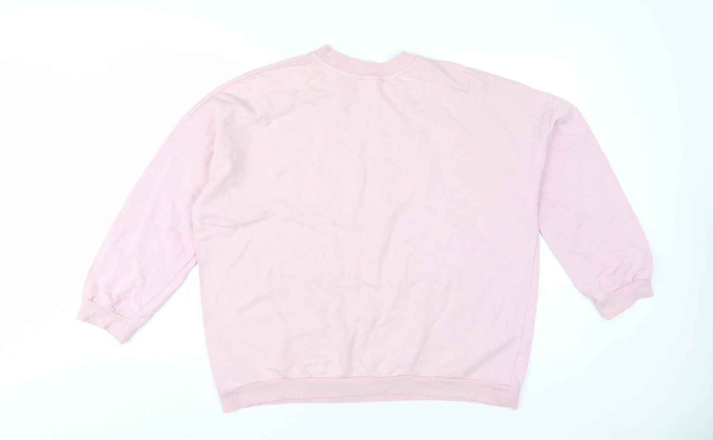 Womens UK Size M ASOS DESIGN Pink Pullover Sweatshirt