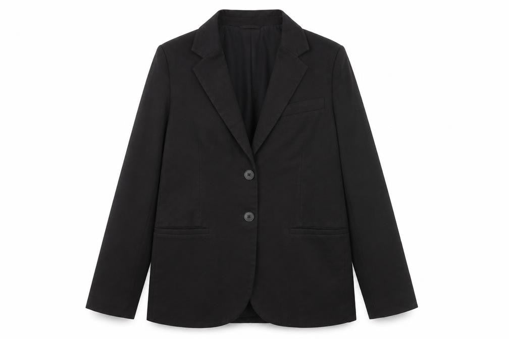 Womens UK Size 4 H&M Black Basic Jacket
