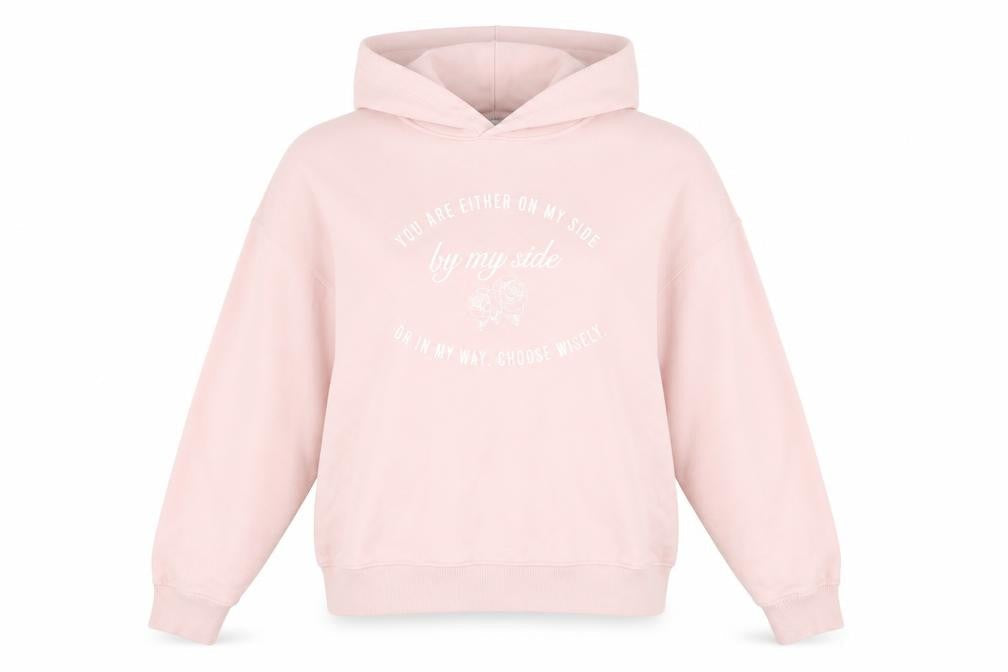 Womens UK Size M Bershka Pink Pullover Hoodie