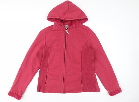Womens UK Size L Marks and Spencer Red Basic Jacket