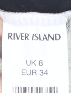 Womens UK Size 8 River Island Multicoloured Pullover Jumper