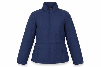 Womens UK Size 8 John Lewis Blue Quilted Coat