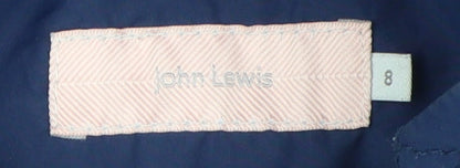 John Lewis Women's Blue Quilted Jacket Size 8