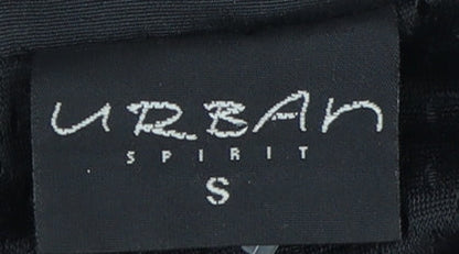 Urban Spirit Men's Black Rain Coat Jacket Size S