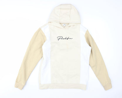 River Island Boys Beige Pullover Hoodie, Size 16 Years