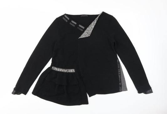 James Lakeland Women's Black Pullover Jumper Size 16