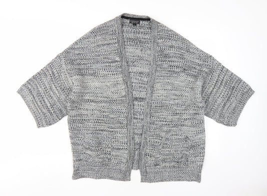 Womens UK Size 10 Topshop Grey Cardigan Jumper