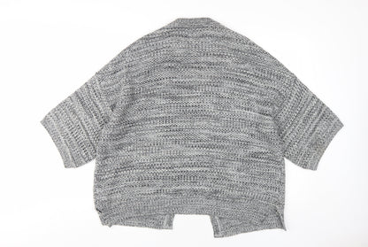 Womens UK Size 10 Topshop Grey Cardigan Jumper