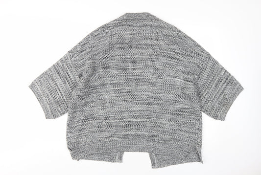 Womens UK Size 10 Topshop Grey Cardigan Jumper