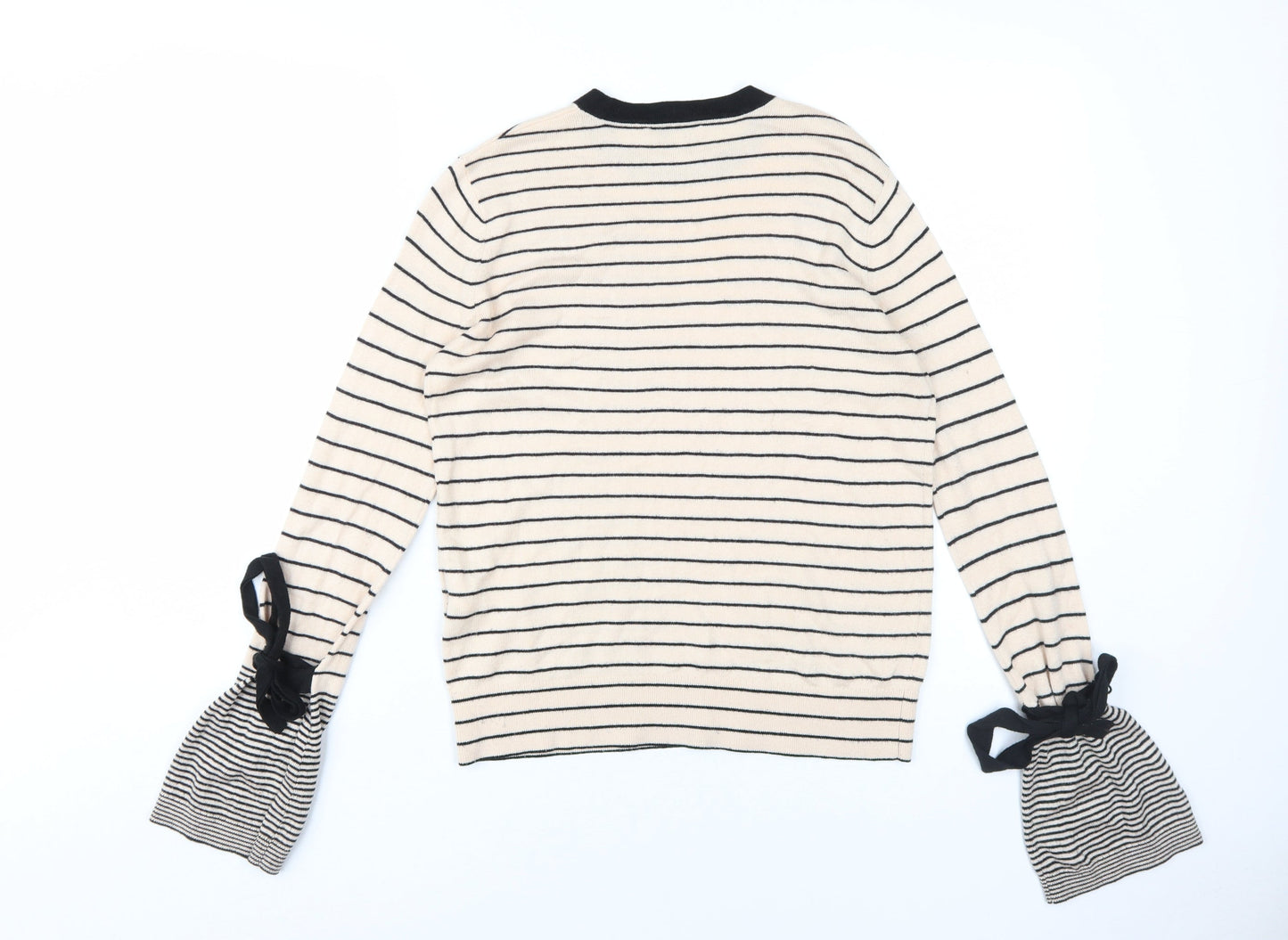 Womens UK Size 4 Warehouse Beige Pullover Jumper