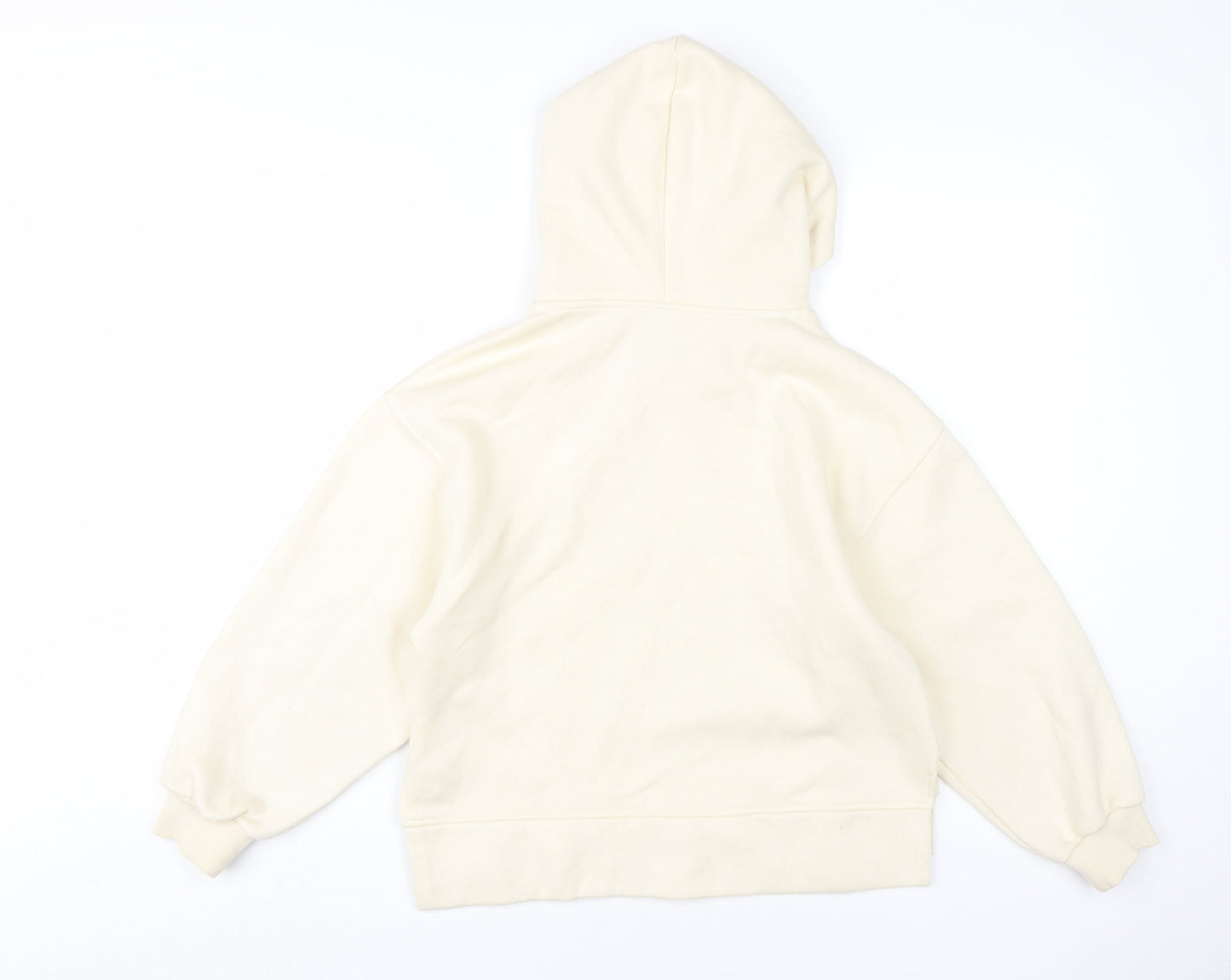 Zara Girls Ivory Animal Print Hoodie 11-12 Years Pullover