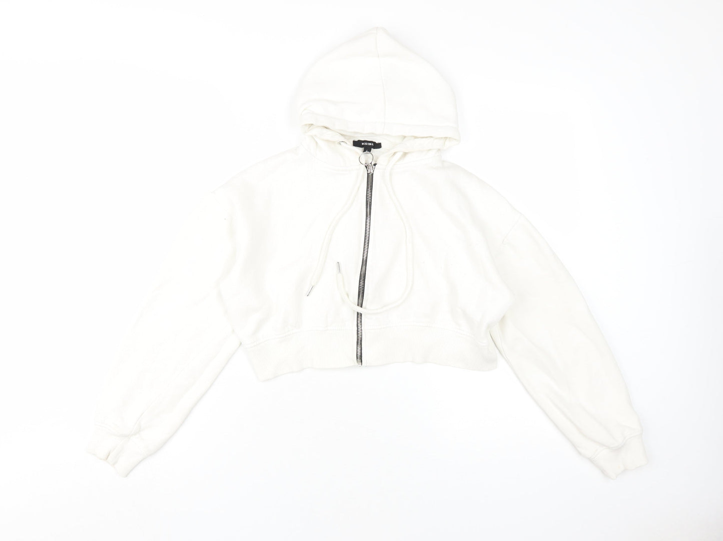 Rising Women's White Full Zip Hoodie - Size L