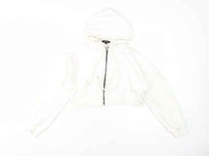 Rising Women's White Full Zip Hoodie - Size L