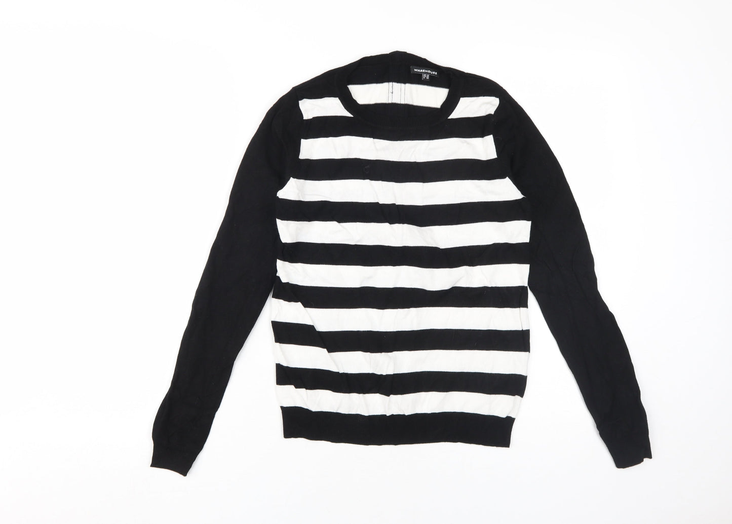 Womens UK Size 10 Warehouse Black Pullover Jumper