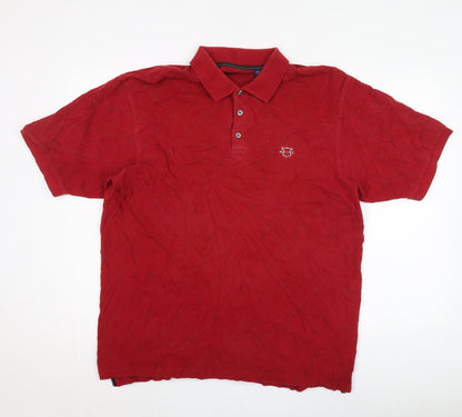 Maine New England Men’s Red XL Golf Polo