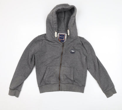 SoulCal & Co Boys Grey Full Zip Hoodie 13 Years