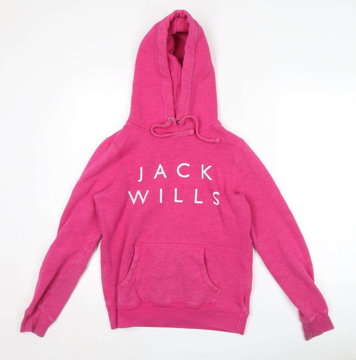 Womens UK Size 10 Jack Wills Pink Pullover Hoodie