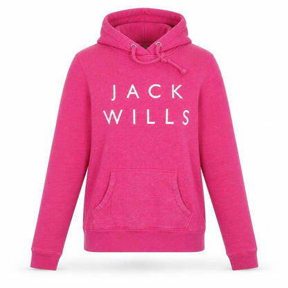 Womens UK Size 10 Jack Wills Pink Pullover Hoodie