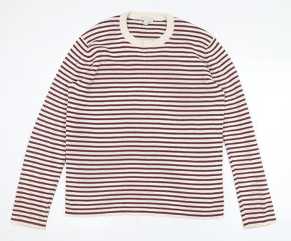 Gap Men's Multicoloured Striped Pullover Jumper L