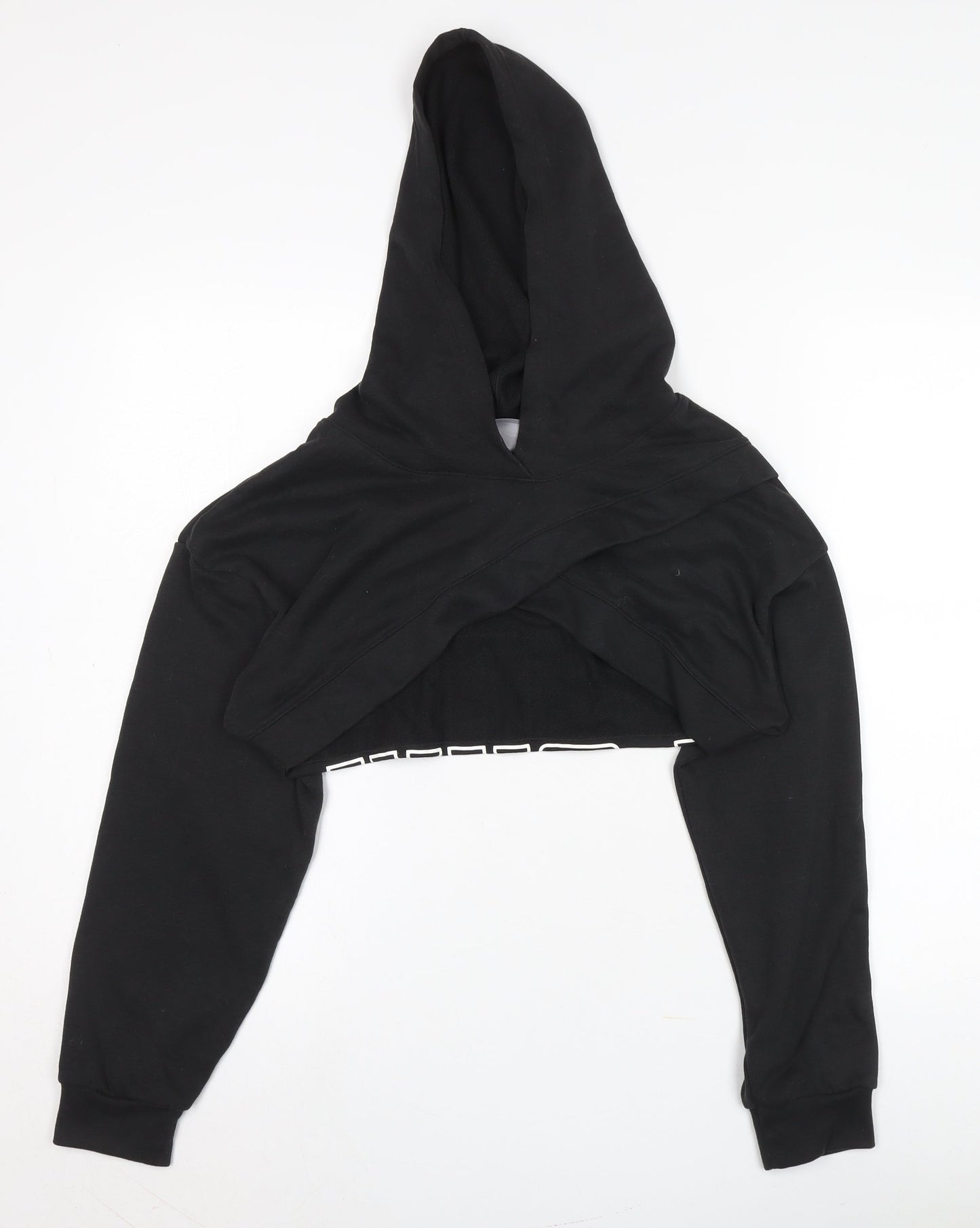 Womens UK Size XS PUMA Black Hoodie Hoodie