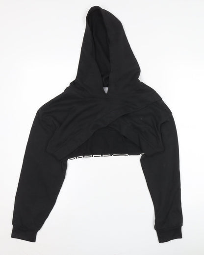 Womens UK Size XS PUMA Black Hoodie Hoodie