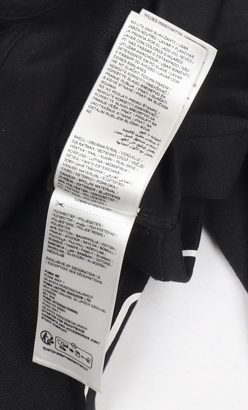 Womens UK Size XS PUMA Black Hoodie Hoodie