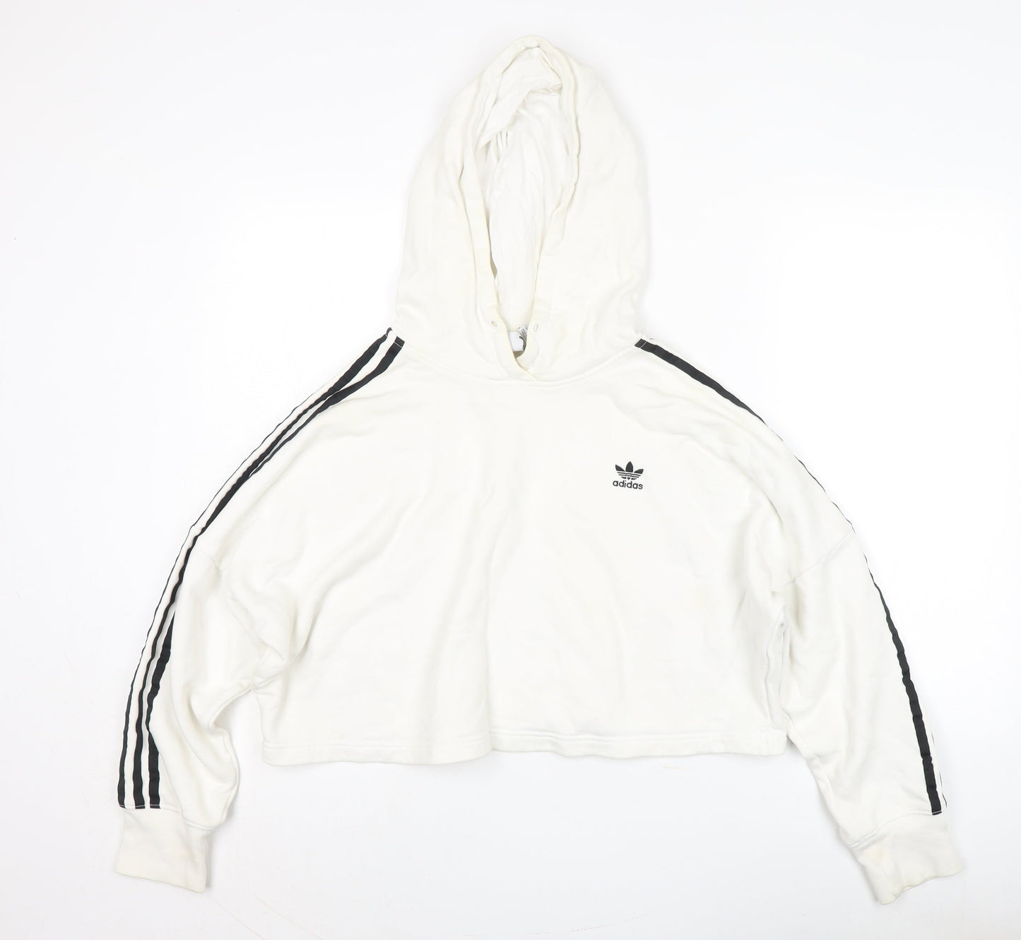 Adidas Women's White Pullover Hoodie Size 8