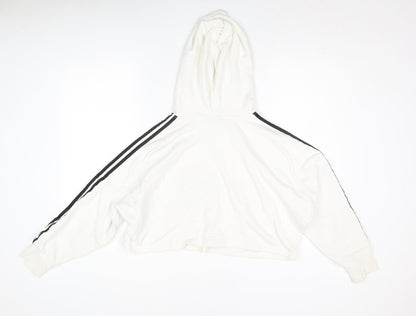 Adidas Women's White Pullover Hoodie Size 8