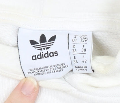 Adidas Women's White Pullover Hoodie Size 8