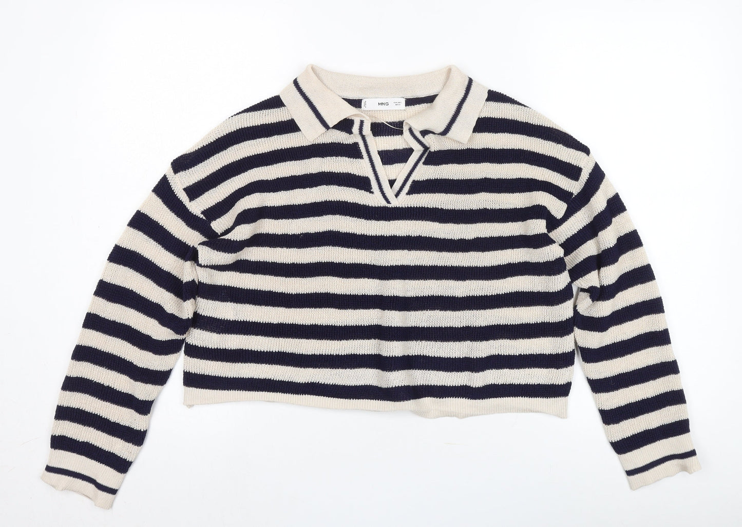 Womens UK Size L Mango Multicoloured Pullover Jumper