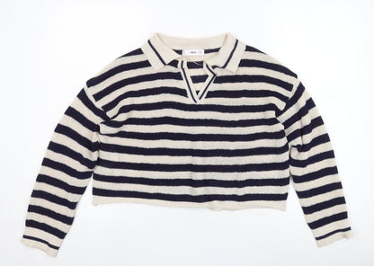 Womens UK Size L Mango Multicoloured Pullover Jumper