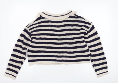 Womens UK Size L Mango Multicoloured Pullover Jumper