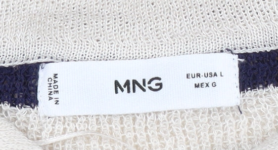 Womens UK Size L Mango Multicoloured Pullover Jumper