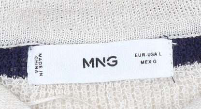 Womens UK Size L Mango Multicoloured Pullover Jumper