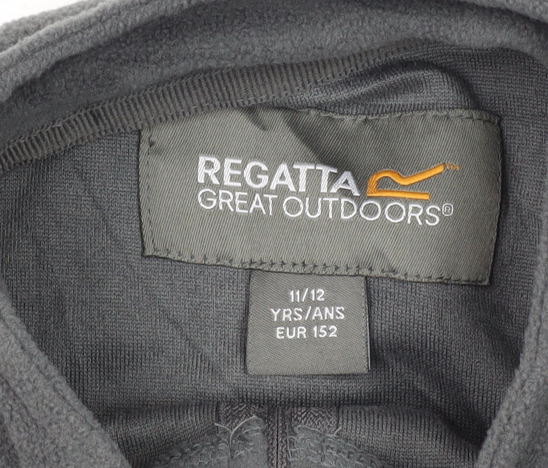 Regatta Boys' Grey Fleece 1/4 Zip Sweatshirt 11-12 Years